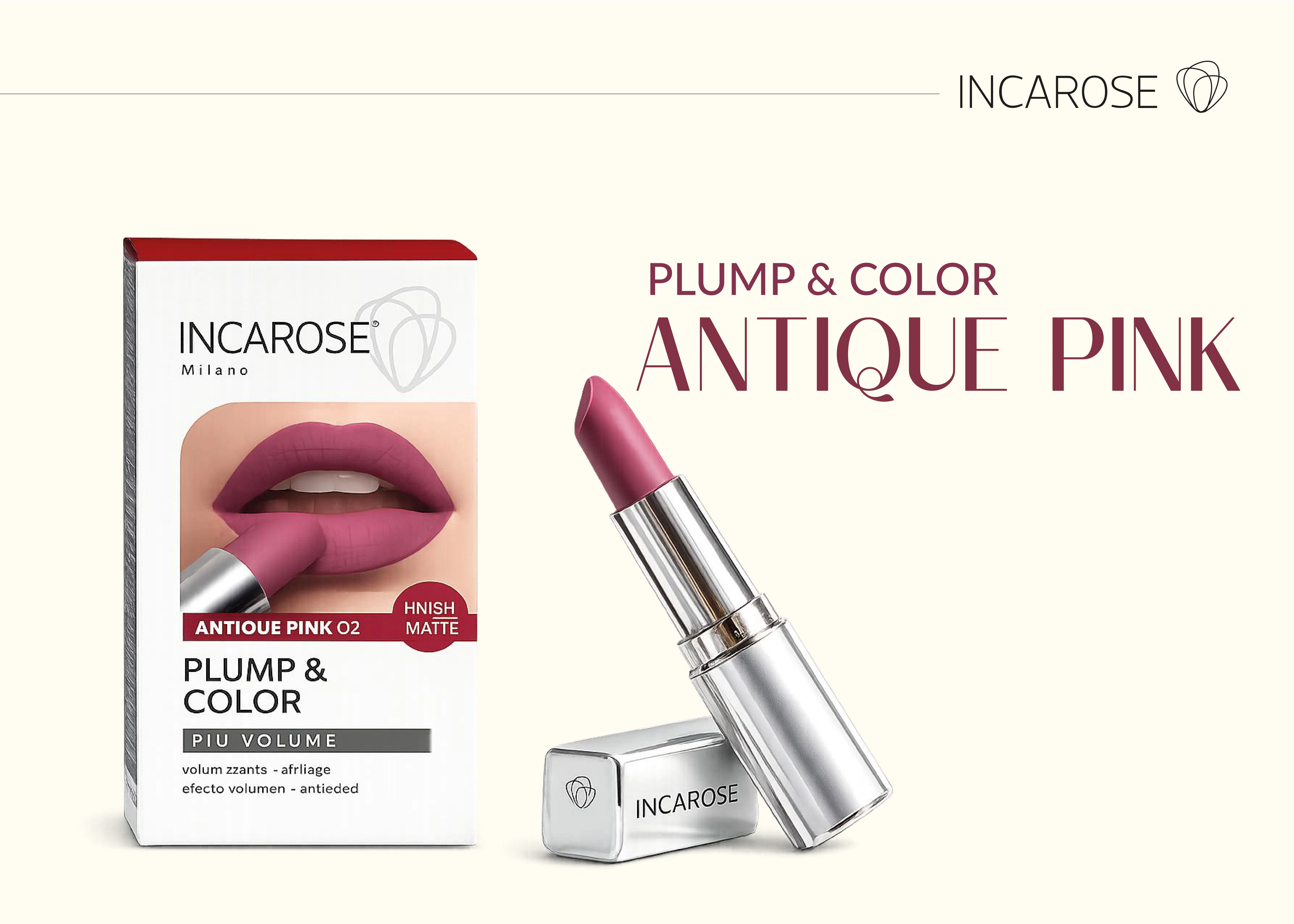 Incarose Milano Plump & Color — Antique Pink 02 — descripción